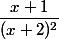 \dfrac{x+1}{(x+2)^2}